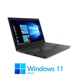 Laptop Lenovo L580, Quad Core i5-8350U, 16GB DDR4, Display NOU FHD, Win 11 Home