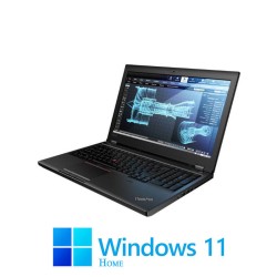Laptop Lenovo P52, Hexa Core i7-8850H, 512GB SSD, Quadro P2000 4GB, Win 11 Home