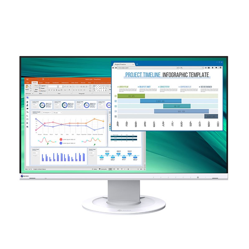 Monitoare LED EIZO FlexScan EV2460, 24 inci Full HD, 1920 x 1080p, Panel IPS