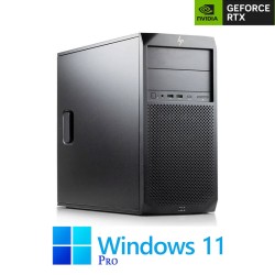 PC Gaming HP Z2 G4 Tower, Octa Core i7-9700, 512GB SSD, RTX 2080 8GB, Win 11 Pro