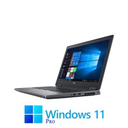Laptop Dell Precision 7730, Hexa Core i7-8750H, FHD, Quadro P3200 6GB, Win 11 Pro