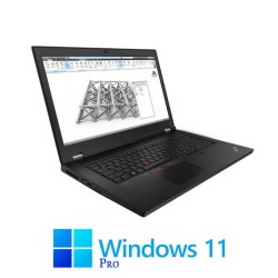 Laptop Lenovo P17 Gen 1, W-10855M, 64GB DDR4, SSD, RTX 5000 16GB, Win 11 Pro