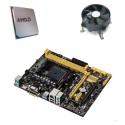 Kit Placa de Baza Asus A78M-E, AMD Quad Core A8-6600K, Cooler