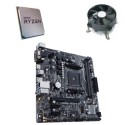 Kit Placa de Baza Asus PRIME A320M-E, AMD Hexa Core Ryzen 5 1600, Cooler