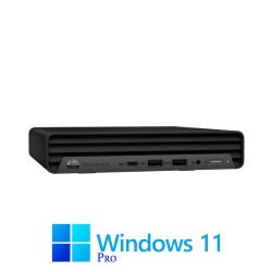 Mini PC HP ProDesk 600 G6, Quad Core i3-10100T, 16GB, 256GB SSD, Win 11 Pro