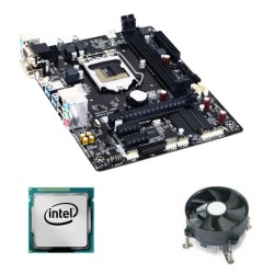 Kit Placa de Baza Gigabyte GA-H81M-S2H, Intel Quad Core i5-4460, Cooler