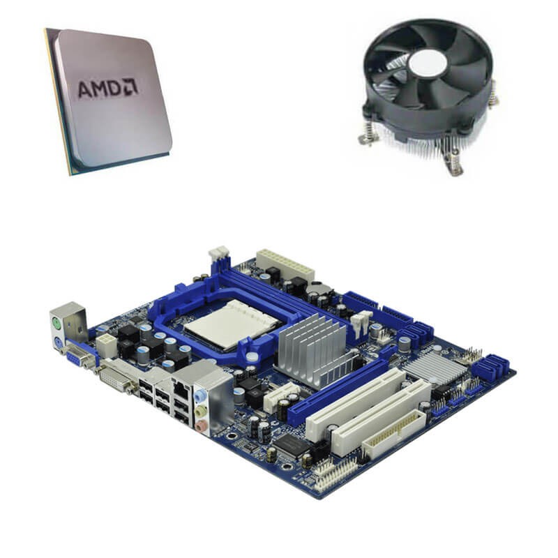 Kit Placa de Baza ASRock 880GM-LE FX, AMD Quad Core FX-4300, Cooler