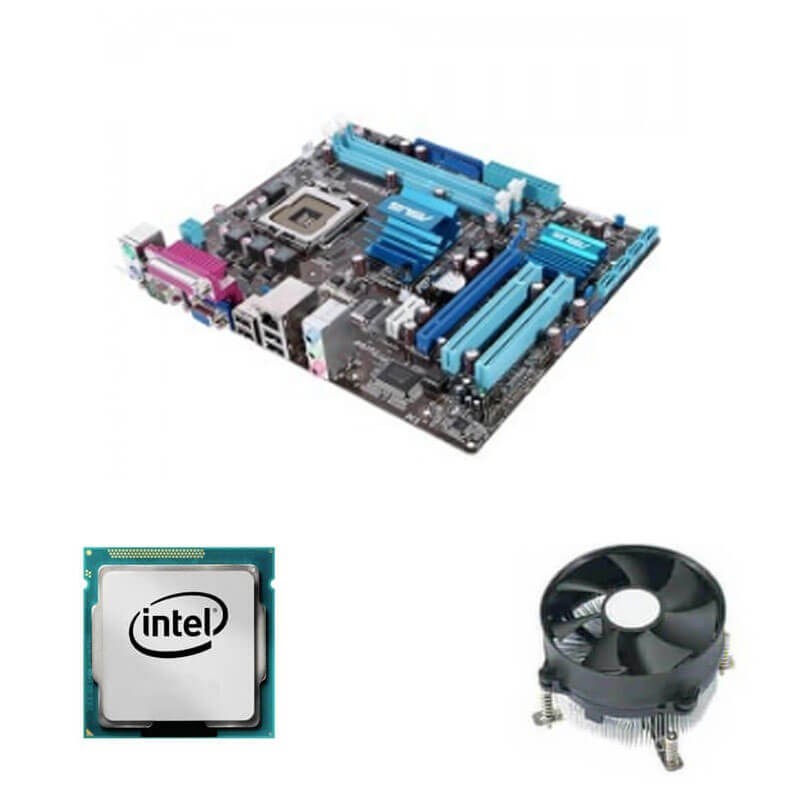 Kit Placa de Baza Asus P5G41T-M LX, Intel Pentium E6500, Cooler