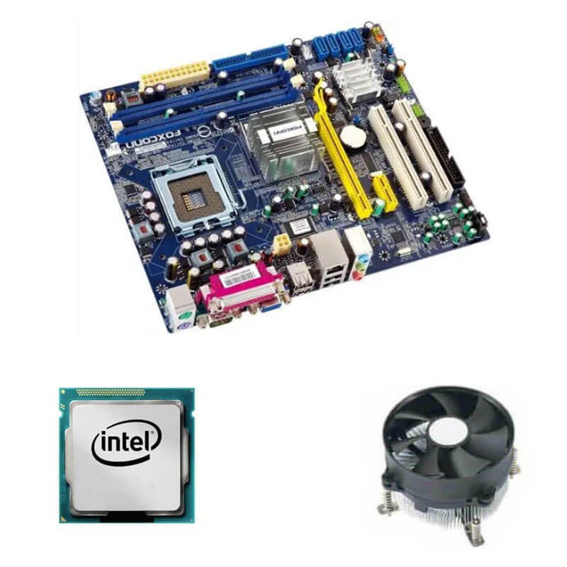 Kit Placa de Baza Foxconn 45CMX-K, Intel Pentium Dual Core E2180, Cooler