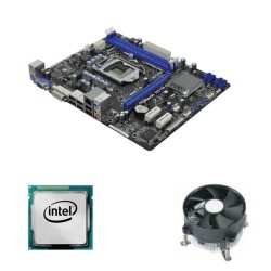 Kit Placa de Baza ASRock H61M-GS, Intel Core i3-2100, Cooler