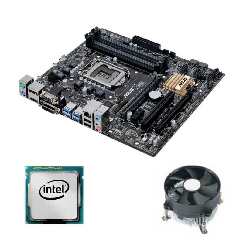 Kit Placa de Baza Asus B150M-C, Intel Core i3-6100 + Cooler