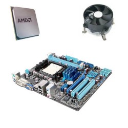 Kit Placa de Baza Asus M4A78LT-M LE, AMD Quad Core Athlon II X4 640, Cooler
