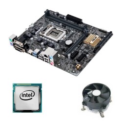 Kit Placa de Baza Asus H110M-A, Intel Quad Core i5-6400, Cooler