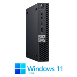 Mini PC Dell OptiPlex 5070, Hexa Core i5-8400T, 16GB DDR4, 256GB SSD, Win 11 Home
