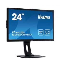 Monitoare LED SH Iiyama ProLite B2483HSU-B1DP, 24 inci Full HD, Grad B