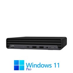 Mini PC HP EliteDesk 800 G6, Quad Core i3-10100, 16GB, 256GB SSD, Win 11 Pro