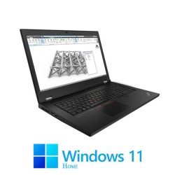 Laptop Lenovo P17 Gen 1, Octa Core i7-10875H, 1TB SSD, RTX 3000 6GB, Win 11 Home